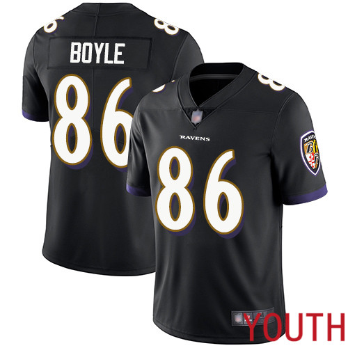 Baltimore Ravens Limited Black Youth Nick Boyle Alternate Jersey NFL Football #86 Vapor Untouchable